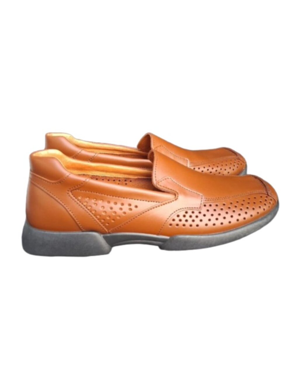 Rohde Perforated Slip-On Leather Loafers, Size 5.5 NWOB